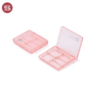 5 launuka rectangle Akwatin gashin ido mara komai Matsala Case ɗin Eyeshadow 1025B#