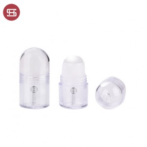 Custom empty round cosmetic solidity container plastic oil bottle roll on liquids #1090