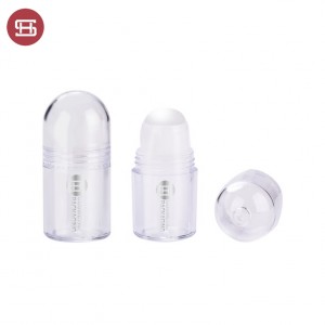 Plastic empty round cosmetic solidity container plastic oil bottle roll on liquids #1090B