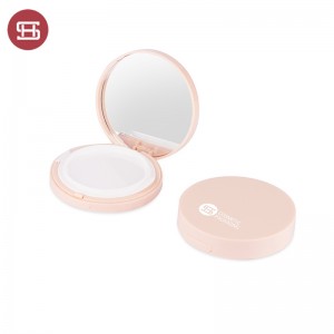 Round Empty Air Cushion powder container with mirror foundation case#1124