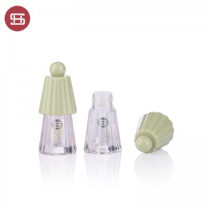 Ishubhu elihle elicwebezelisa ngezindebe ezingenalutho eline-applicator plastic lipgloss tube #1199