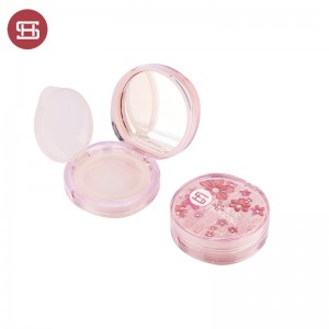 Round Empty Air BB Cushion powder case with mirror #1211