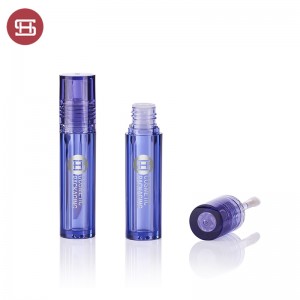 Isitsha esicwebezelise izindebe eziyindilinga esingenalutho esine-applicator plastic lipgloss tube #1213C