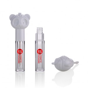 Custom empty cute cartoon shaped cosmetic lip gloss tubes #9506G